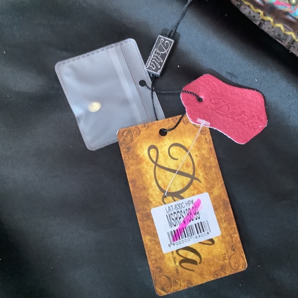 Delila Leather Pink Embroidered Messenger bag tote Montana West western - Picture 15 of 16